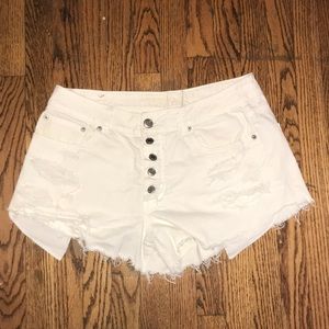 White American Eagle Short Shorts